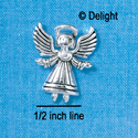 C2647 - Angel with Halo - Silver Charm